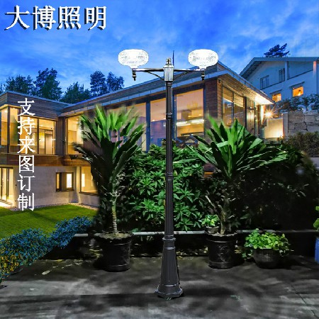 太陽(yáng)能led庭院燈公園道路照明特色蘋果罩簡(jiǎn)約歐式戶外一體化廠家