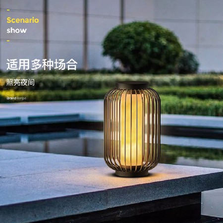 特色鳥(niǎo)籠燈led花園小區(qū)庭院裝飾照明柱頭燈造型景觀燈廠家批發(fā)